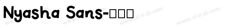 Nyasha Sans字体转换